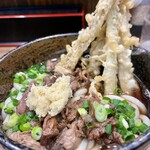 神田肉うどん - 肉うどん＋ごぼう天