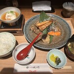 京の米料亭 八代目儀兵衛 - 三種の焼き魚定食