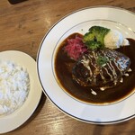 福元洋食店 - デミグラスハンバーグ・ライス