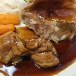 キッチン ブルー グローブ - ハニーバルサミコソースを吸わせます