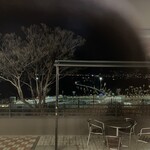 諏訪湖サービスエリア（下り線）レストラン湖彩 - 諏訪湖の夜景。キレイ❤️