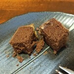 キッチン ブルー グローブ - 更にカットして、美味しく頂きました