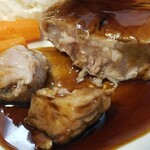 キッチン ブルー グローブ - 更に半分にカット