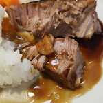 キッチン ブルー グローブ - 更に食べやすく崩します