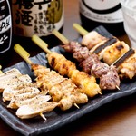 Kushiyaki Musashiya - 食べ方は「塩」「タレ」「カラシ」「七味」「辛味噌」からお選び頂けます！