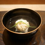 虎白 - 「椀物」毛蟹の真薯 2017年7月