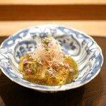 虎白 - 「冷物」太刀魚皮目焼き、ジュレ掛け 2017年7月