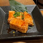 焼肉薩摩ホルモン舗 - ミノサンド 1000円。