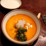 りょうりや 御旅屋 - 白子の茶碗蒸し