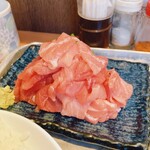 海鮮居酒屋 大関 - まぐろ中落ち定食、900円。