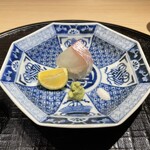 新ばし 星野 - 「お造り」明石の鯛 2023年11月