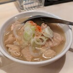 やきとり一心 - 白モツみそ煮込み430円