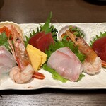 ちゃんこ酒場江戸沢 - 刺身盛り合わせ