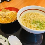 Udon Shisei - メニュー:ロースカツ丼+ミニうどん ¥950(税込)