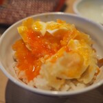 天ぷらめし 天之助 - 卵天ぷらで　卵がけご飯天丼