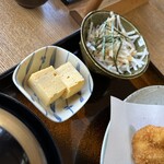 川十 - 大エビフライ御膳の小鉢