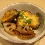 Sake To Sakana Rakudo - （2023/10月）レンコンとサツマイモの甘辛煮
