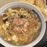 どんどん庵 - 蟹玉あんかけうどん