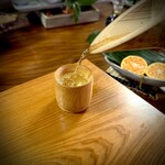 田舎料理おかりば - おチョコも竹？［by pop_o］