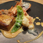 コンヴィヴィアリテ・イチノセ - オマール海老　アスパラ　パンベルデュ