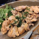 Hananomai - 鶏もも焼き 大葉明太ソース