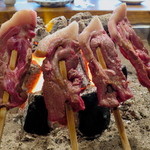 柳家 - 子猪ロース調理中