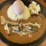 Motomachi Satonaka - きのこチキンカレー＋半熟味付玉子