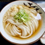 丸池製麺所 - 「かけうどん(小)(ひやあつ)」(400円)です