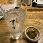 すこぶる名古屋 - 焼酎ハイボール　お通し