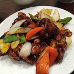 Niihao - 野菜鶏肉黒酢炒め