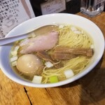 塩そば専門店 桑ばら - 黒毛和牛のレア肉丼と塩そばの定食