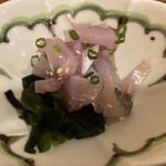 和楽亭 澤 - 鯵のタタキ