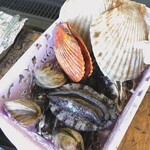 竹崎海産 - ホタテ、ひおうぎがい、はまぐり、あわび、牡蠣