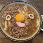 カマ喜ri - 肉味噌あんの釜たまうどん（中）