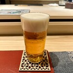 鮨一正 - ビール
