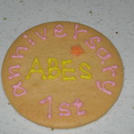ラーメン ABE's - ２０１３年１１月２８日１周年記念アニバーサリークッキー