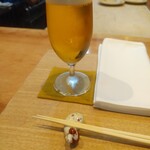 貴ぶ - 生ビールとサンタの箸置き