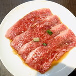 焼肉 わがんせ - 追加メニューの”半国産牛カルビ” 50g４枚です。