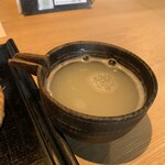 あずみのおそば樽屋玄助 - たっぷりの蕎麦湯