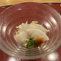 いわ志 本店 - 河豚と白菜の柚子和え