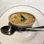 南蛮 銀圓亭 - ポルチーニのソースで炊いたマッシュルーム。実に現代的だが確実に洋食屋のあじわい