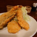 ビストロ コゥジィ - 新鮮な"ホタテフライ"と"イカフライ"。