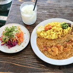 リトルクックー - クックークンパッポンカレー＋ドリンク&サラダセット