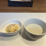 キッチン TANKO - ポテトサラダ・ゴボウのポタージュスープ