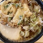 がんぎ - かき揚げ￥500＋トッピングとろろ￥140