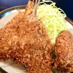 おかむら - ミックスフライ定食 1,100円