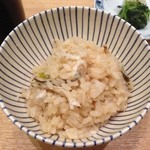 春草 - 13.10月　穴子と銀杏の土鍋炊き込みご飯