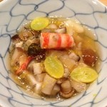 春草 - 13.11月　胡桃豆腐、茸、トコブシ、車海老、銀杏