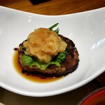 麻布箪笥町 天涼庵 - おろしハンバーグ