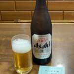 味の三平 - ドリンク写真:瓶ビール中 ¥500- (2023/12/14)